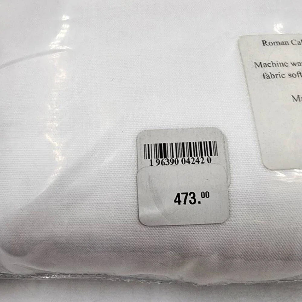 Matouk Linen Roman Fitted Sheet Unisex California King White
